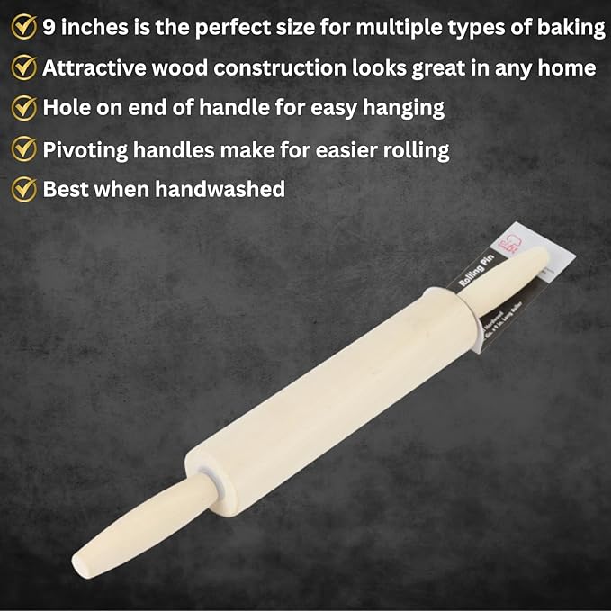 Baking Essentials for Home Bakery, Homesteading Essentials - Silicone Baking Pastry Mat for Rolling Dough and Powdered Cinnamon Sugar Shaker Duster Bundle with Mini Wooden Rolling Pin/Dough Roller - Image 4