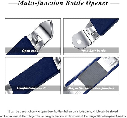 3 Pieces Magnetic Bottle Openers Can Opener Classic Beer Opener Stainless Steel Small Bottle Opener Can Tapper with Magnet for Camping and Traveling HANCELANT - Image 2
