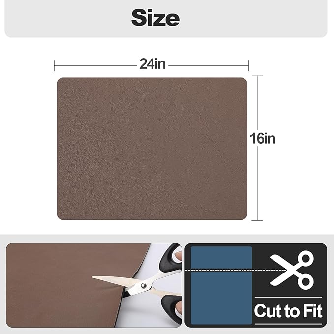 Ecotrim - Dish Drying Mat for Kitchen Counter | Coffee Bar Mat for Countertops | Heat Resistant Drainer Mat with Non-slip Rubber Backed | Hide Stain Kitchen Absorbent Draining Mat | Brown 16"x24" - Image 6