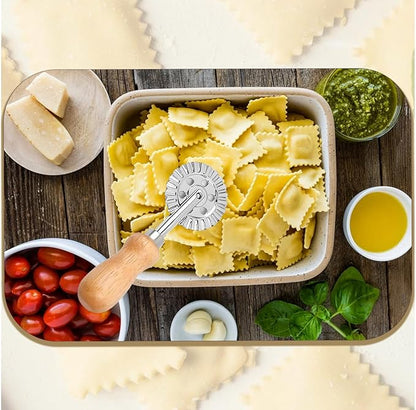 Pastry and Pasta Wheel 1.9 inch – Dough Crimper Ravioli Dumpling Pierogi Cutter – Multi-Purpose Tool for Pizza Baking Cooking and Homemade Meals - Image 5
