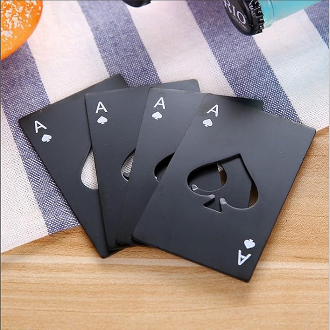 Card Bottle Opener, Yoption 20 Pcs Stainless Steel Credit Card Size Beer Bottle Can Cap Opener for Wallet Pocket Wedding Party Groomsmen Birthday Gifts - Image 6