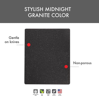 Dexas Superboard Reversible Pastry Board, 14 x 17 Inches, Midnight Granite Color - Dishwasher Safe, Plastic, Ideal for Baking and Food Prep - Image 7