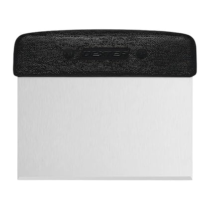 Dexter-Russell 6” x 3” Dough Cutter/Scraper – S196B, Stainless Steel Blade with Black Textured Handle, Sani-Safe Series, NSF Certified, Made in USA by Dexter-Russell