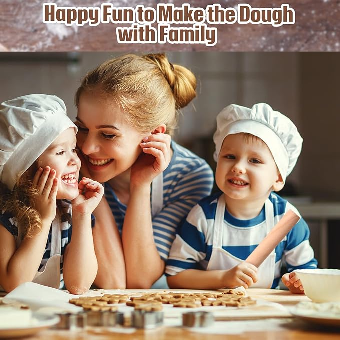 Patelai 50 Pieces Small Wooden Rolling Pin, Dumpling Dough Roller Wooden Mini Rolling Pins Kitchen Utensil Tool for Fondant, Pasta, Bread, Pastry, Cookies, Pizza, Pie, Cylinder Style, 6.3 Inch - Image 6