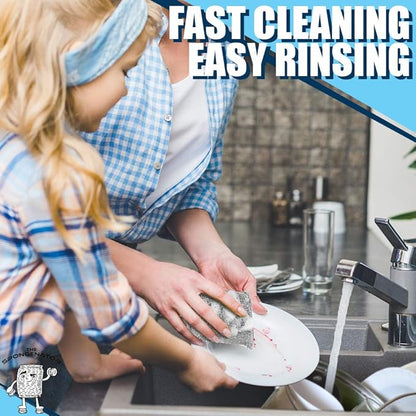Kitchen Scrubbing Sponges - Heavy Duty Non-Scratch Scrubbing Cleaner Sponges in 1 Color - Multi-Surface Non-Metal Dish Scouring Scrubbers for Fast Cleaning. (6 Pack) - Image 7
