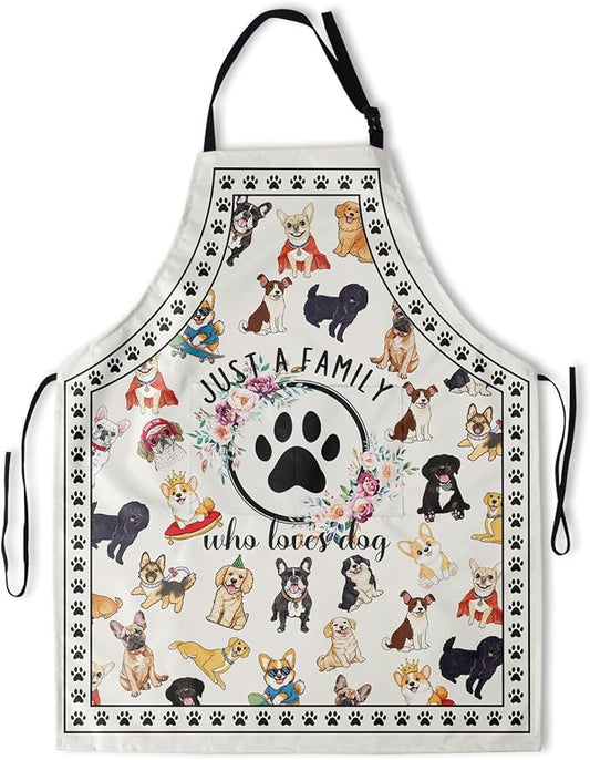 Funny Apron Polyester Grooming Aprons with Pocket for Cooking Kitchen Grilling Adults
