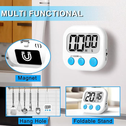 ZILLEEN Classroom Timer for Kids Teachers 2 Pack Digital Timers, White - Image 2