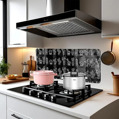 3 Sided Oil Splatter Guard - NeilBee 2Pcs Foldable Grease Splatter Screen, Splatter Shield for Stove Top Cooktop, Oil Barrier Oil Proof Plate Board for Cooking Kitchen Restaurant Use - Image 5