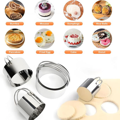 Pastry Cutter Biscuit Cutter Dough Cutters, Stainless Steel Butter Pastry Cutter Tool, Pastry Blender Baking Dough Tools, Round Biscuit Cutters, Sturdy & Long-Lasting, Gift Package (3 Pcs/Set) - Image 4