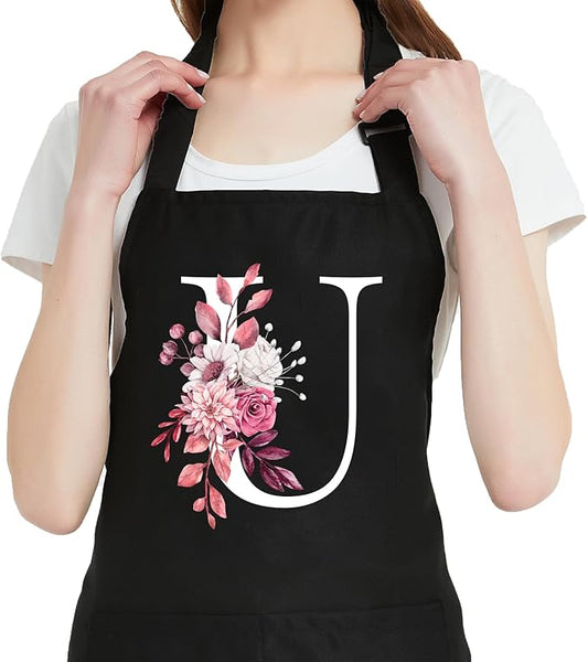 Personalized Aprons for Women with Pockets, Cute Aprons for Women Chef Baking, Cooking Gifts for Mom Birthday
