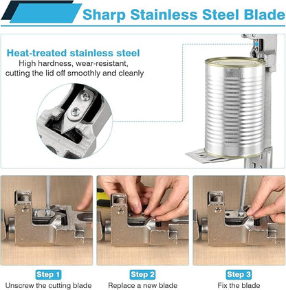 IRONWALLS Commercial Can Opener, 16” /41cm Heavy Duty Tabletop Manual Can Opener for Cans Up to 10” Tall, Adjustable Metal Can Opener with Plated Steel Base, Fits for Restaurant, Hotel, Bar, Home - Image 5