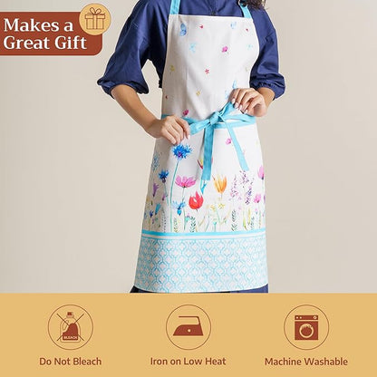Maison d' Hermine 100% Cotton Apron for women with Pocket Kitchen Chef Apron for Men Cooking Mothers Day Gifts - Image 5