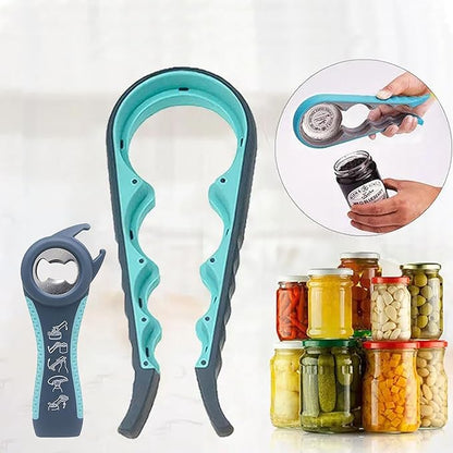 Bottle Opener for Arthritic Hand,Jar Opener for Old People, Children, Women, Those with Weak Hands,Multifunctional Kitchen Gadgets (05-Blue) - Image 2