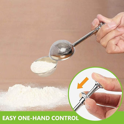 HULISEN Stainless Steel Biscuit Cutter Set, Flour Duster, Pastry Scraper and Dough Blender, Sturdy & Long-Lasting with Ergonomic Rubber Grip, Professional Baking Dough Tools, Gift Package (4 Pcs/Set) - Image 5