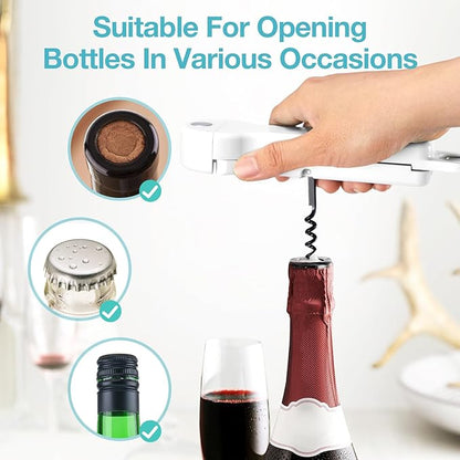7-in-1 Jar Opener for Seniors – Magnetic adjustable Jar Opener & Bottle Opener for Arthritis, Weak Hands, Easy-Grip Kitchen Lid Opener Gadgets (Off-White)