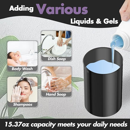 YIKHOM Automatic Liquid Soap Dispenser, Dish Soap Dispenser 8 Volume Control Adjustable, 15.37 oz/450mL Touchless Sanitizer Dispenser, Motion Sensor Soap Pump for Kitchen Bathroom, USB C Rechargeable - Image 6