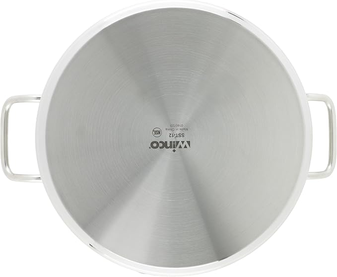 Winco Heavy-Duty Stainless Steel Stock Pot with Cover, 12 Quart - Image 4