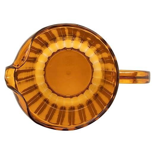 G.E.T. P-2064-1-A-EC BPA-Free Break-Resistant Restaurant Style Plastic Pitcher, 60 Ounce, Amber - Image 2