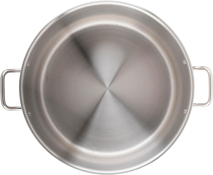 Winco Heavy-Duty Stainless Steel Stock Pot with Cover, 60 Quart - Image 7