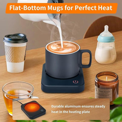 VOBAGA Coffee Mug Warmer for Desk with Auto Shut Off & 3-Temp Settings, Coffee Cup Warmer with Smart Safety Alert Home Office Accessory, Perfect for Coffee, Tea, Milk (No Mug) - Image 7