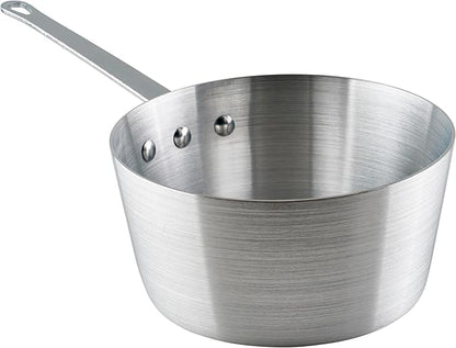 Winco Heavy-Duty Aluminum Tapered Sauce Pan, 3mm, 3.75 Quart by Winco