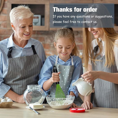 OYV Dishwasher Safe Green Silicone Whisk, Sealed Waterproof Design Set of 3, Professional Kitchen Whisks for Cooking Non-Scratch, Silicone & Stainless Steel Whisk, Heat Resistant Balloon Egg Beater - Image 7