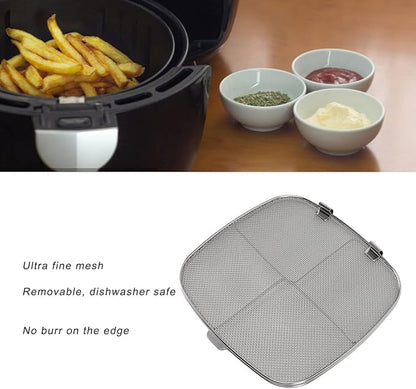 Splatter Guard, Splatter Guards for Frying, Stainless Steel Double Splatter Screen For Fryer Splatter for Oval Barbecue Machine Home