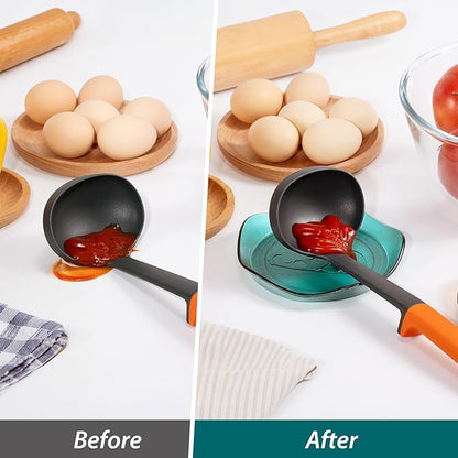 Li&Zhao Spoon Rest for Stove Top - 4 PCS Stove Spoon Holder for Kitchen Counter Pot Lid Holder Coffee Spoon Rest Utensil Rest Cooking