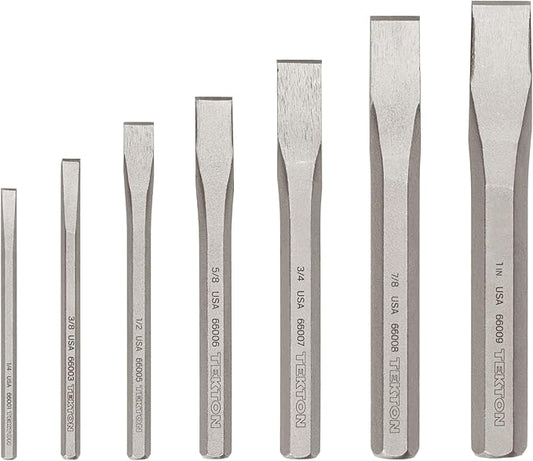 TEKTON Cold Chisel Set, 7-Piece (1/4-1 in.) | PNC91004 | Made in USA