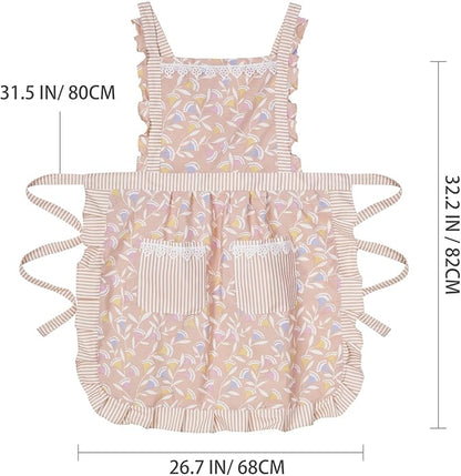 Funny Aprons for Women with Pockets, Kitchen Cooking Grilling Bbq Cute Chef Apron, Mothers Day Birthday Gifts for Women - Image 5