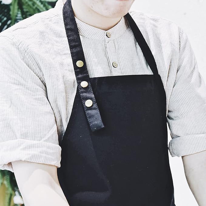 Art Aprons for Painting Pottery Ceramics, Mens Women Kitchen Cooking Aprons Waterproof Green