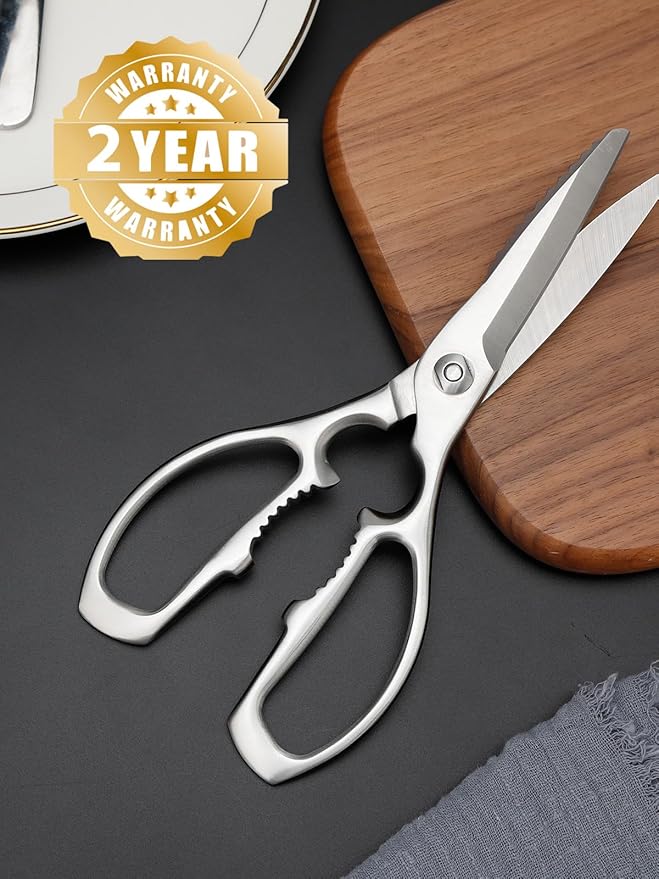 Kitchen Scissors, Forged Stainless Steel Heavy Duty Kitchen Shears, Dishwasher Safe Cooking Scissors for Meat, Poultry & Vegetables - Image 7