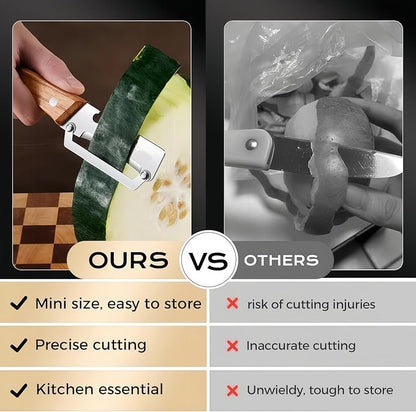 Multifunctional Vegetable Peeler for Kitchen 2 Pcs, Wooden Handle Peeler with Bottle Opener, Kitchen Peelers for Fruit Veggie Pumpkin - Image 6