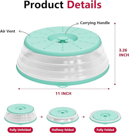 WVM Microwave Splatter Cover Vented for Food with Hook Hole, Splatter Guard & Colander Kitchen Gadget for Food, Meal Prep - Image 6