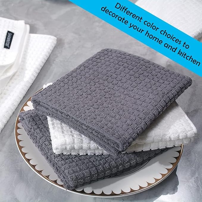 Oven Mitts and Pot Holders Sets 6pcs, Kitchen Oven Glove,High Heat Resistant 550 Degree Extra Long Oven Mitts and Potholders with Non-Slip Silicone Surface for Home Essentials (Grey) (Gray 2) - Image 7