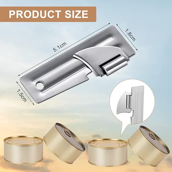 Chumia 16 Pieces P-51 Camping Can Opener Stainless Steel Military Survival Army Backpack Can Opener