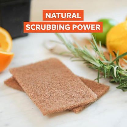 Full Circle Neat Nut, Walnut Scour Pads – Pack of 8 – Powerful, Non-Scratch Dish Scrubber Made with Plant-Based & Recycled Materials, Safe for Nonstick - Image 3