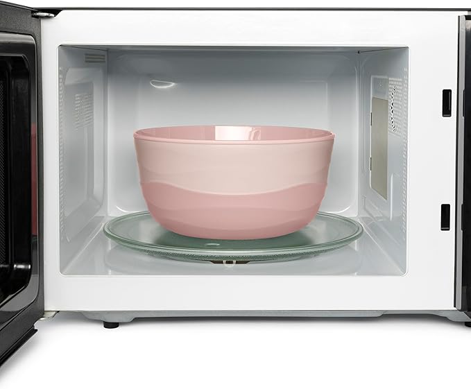 Pera Mixing Bowls with Lids Set, 8 Piece (4 Bowls + 4 Airtight Lids), BPA Free Nesting Kitchen Bowl Set for Mixing & Food Storage, Microwave & Dishwasher Safe (Pink)