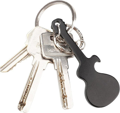 SWATOM Guitar Bottle Opener with Keychain Key Tag Chain Ring Accessories (6, Guitar)…