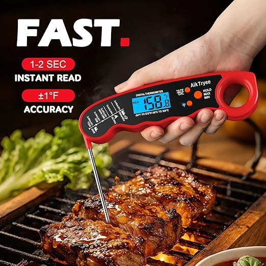 Digital Instant Read Meat Thermometer Kitchen Cooking Food Candy Thermometer for Oil Deep Fry BBQ Grill Smoker Thermometer by AikTryee - Image 2