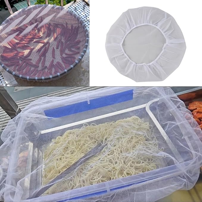 4 Pack Mesh Food Covers Portable Small Food Tents Top Screen Food Cover for Outdoors Camping Glass Food Storage Containers Meal Prep Container Food Storage Bins Countertop Fruit Bowl Plates