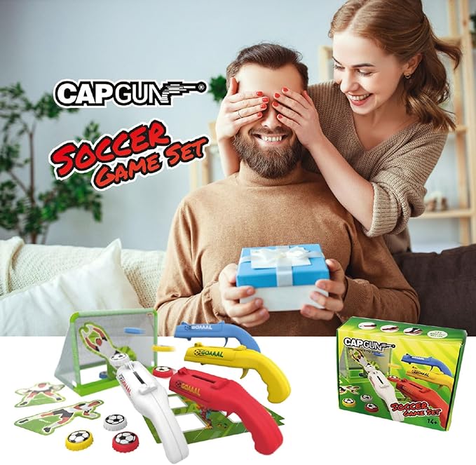 cap gun bottle opener launcher shooter funny shooting gun creative beverage bottle opener, suitable for party games, family gatherings, outdoor barbecues (4PC World Cup)