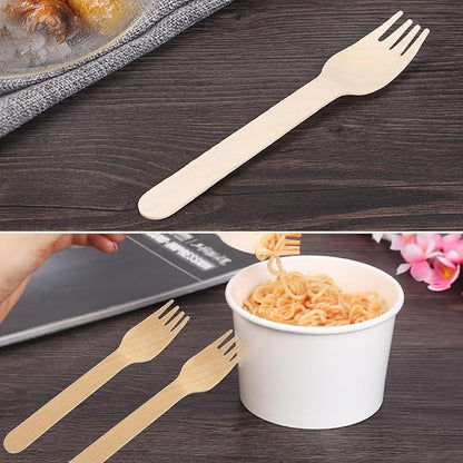 Perfect Stix Disposable Wooden Forks, 6" pack of 1000 - Image 2