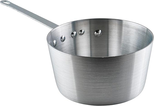 Winco Heavy-Duty Aluminum Tapered Sauce Pan, 3mm, 4.25 Quart by Winco