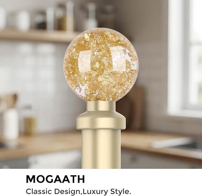 Gold Paper Towel Holder Countertop, Unique Gold Ball Decor,Brass Paper Towel Holder for Kitchen - Sturdy, Durable, and Elegant Home Decor for Kitchen