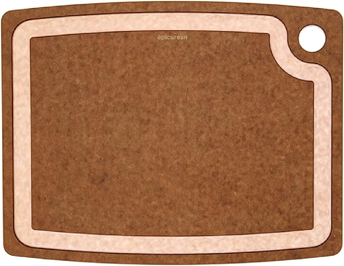 Epicurean Gourmet Series Cutting Board with Juice Groove, 14.5-Inch by 11.25-Inch, Nutmeg/Natural by Epicurean