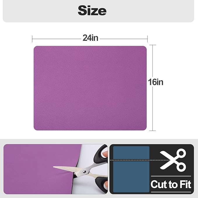 Ecotrim - Dish Drying Mat for Kitchen Counter | Coffee Bar Mat for Countertops | Heat Resistant Drainer Mat with Non-slip Rubber Backed | Hide Stain Kitchen Absorbent Draining Mat | Purple 16"x24" - Image 6