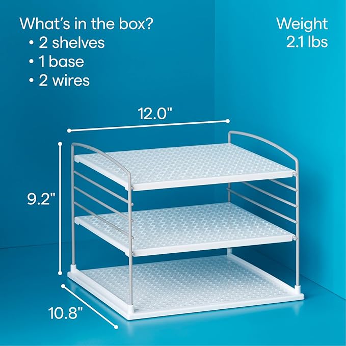 YouCopia UpSpace Cabinet Box Organizer, Adjustable Kitchen and Pantry Shelf for Plastic Wrap and Foil Storage, Large - Image 4