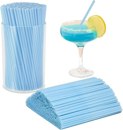 500 Pcs Light Blue Coffee Stir Sticks Set 5x0.12 inch Cocktail Straws Acrylic Stir Stick Holder Baby Blue Straws Disposable Drink Stirrers for Coffee Bar Tea Party Supplies Home by DLUGOPIS