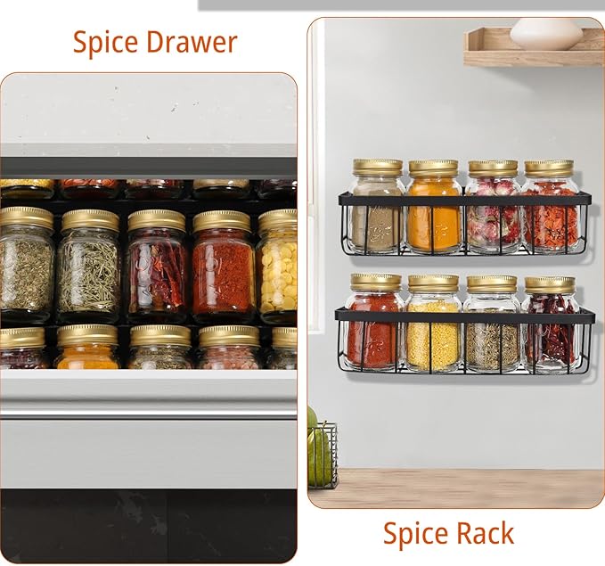 CycleMore 30 Pack 4oz Glass Mason Spice Jars, Round Spice Containers with Gold Metal Caps and Pour/Sift Shaker Lids-80pcs Labels,1pcs Silicone Collapsible Funnel,1Brush and Pen Included - Image 8